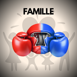 image de gants casque et famille en fond